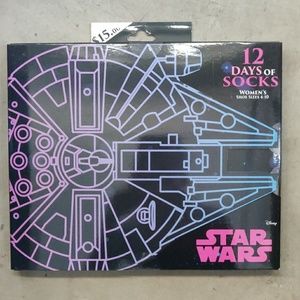 Star Wars women's 12 days of socks size 4 to 10